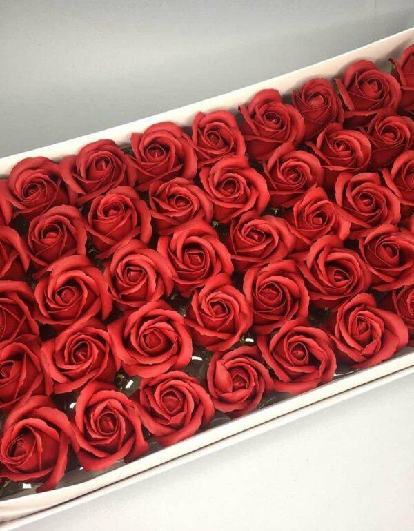 Розы из мыла - 600 Цвет: бордовый