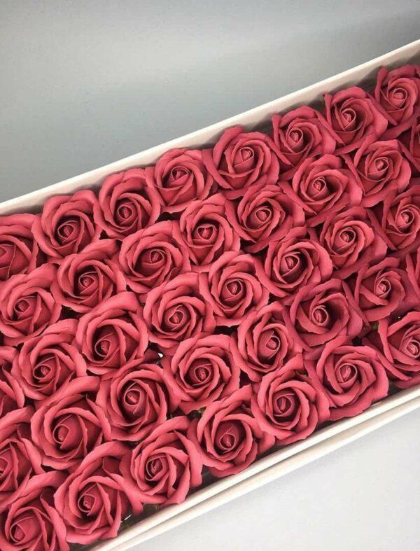 Розы из мыла - 600 Цвет: бургундия