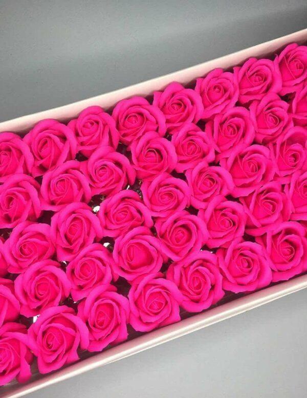Розы из мыла - 600 Цвет: фуксия насыщенный