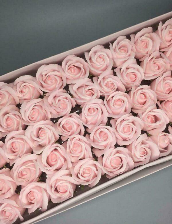 Розы из мыла - 600 Цвет: нежно-розовый