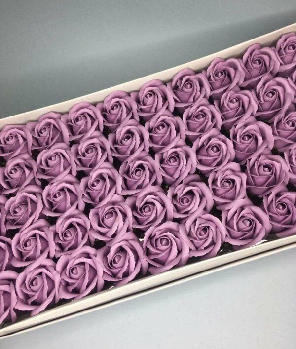 Розы из мыла - 600 Цвет: пудрово-сиреневый